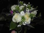 small bridesmaid hand held bouquet in purple and cream wedding flowers free local and surrounding areas delivery 33 bondgate darlington 