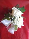 Small white ladies  buttonhole. wedding flowers free local and surrounding areas delivery 33 bondgate darlington  
